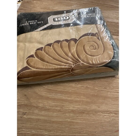 Vintage Royale Percale NO-IRON Cotton Blend 3 PCS Twin Sheet Set NEW - Picture 9 of 9